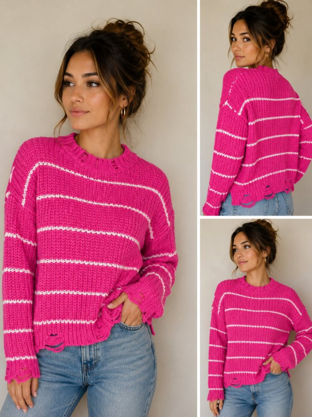 DISTRESSED MITTOSHOP SWEATER
